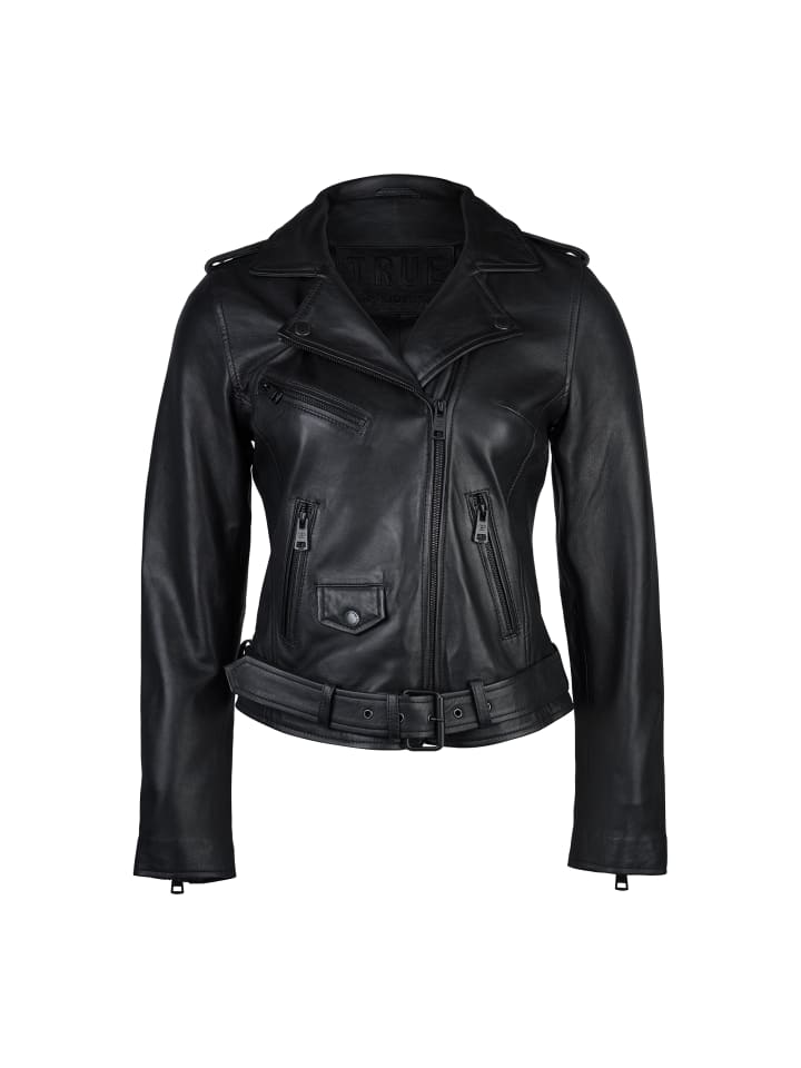 

Trueprodigy Кожаная куртка Laura черного цвета