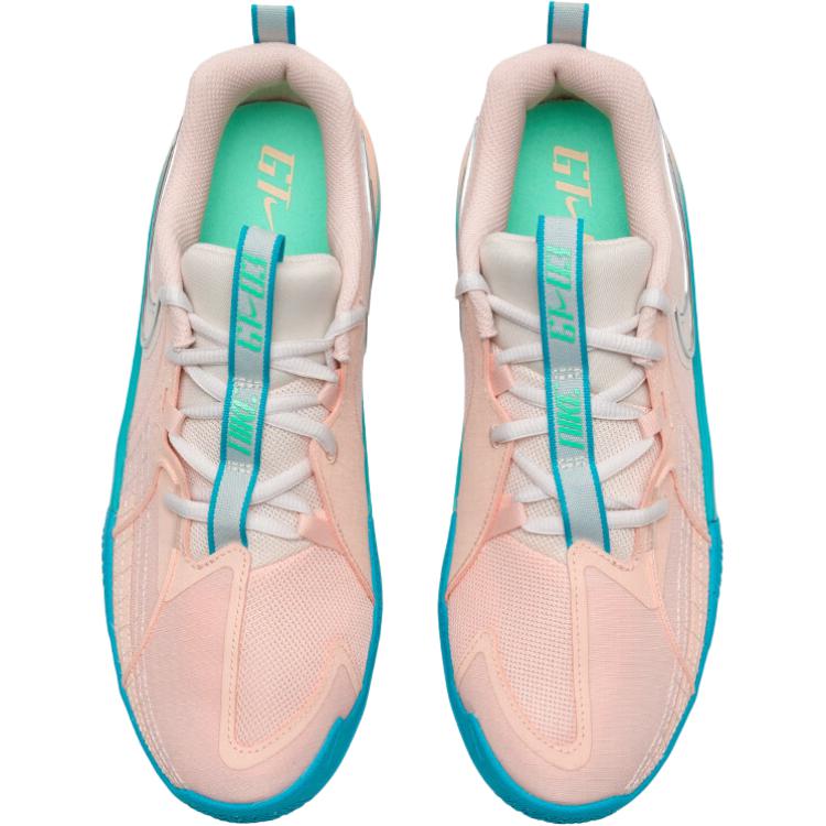 Nike G.T. Cut 3 устойчивые к истиранию дышащие низкие детские баскетбольные кроссовки pink/blue — фото 4