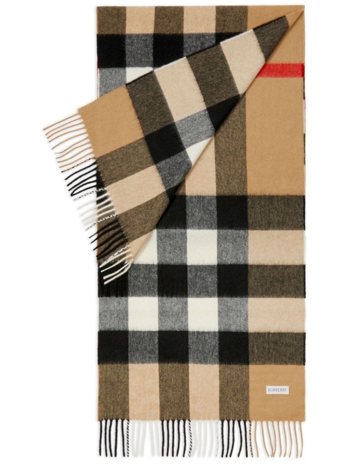 

Burberry кашемировый шарф в клетку Vintage Check, нейтральный цвет