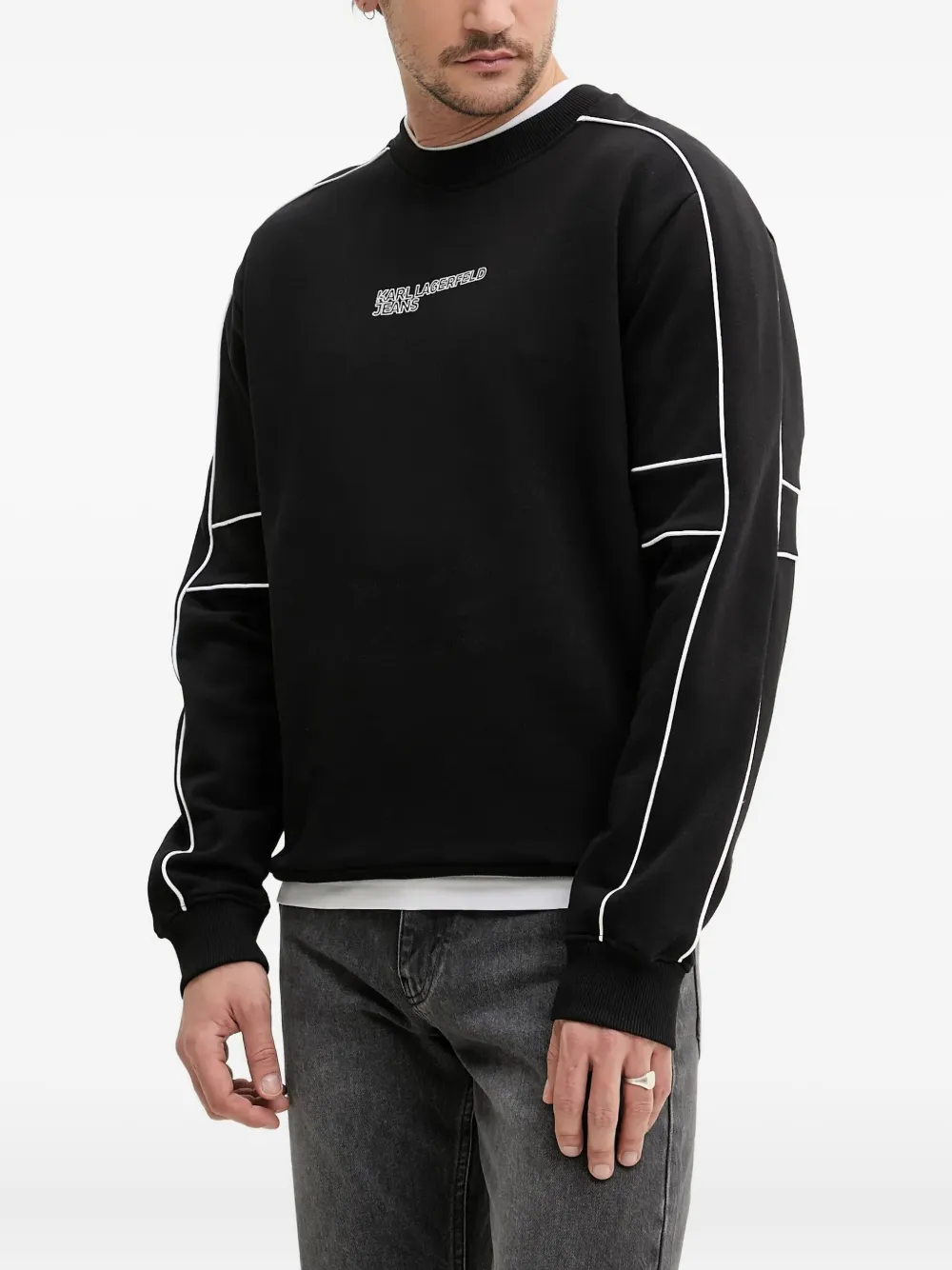 

Толстовка со вставками Karl Lagerfeld Jeans, черный