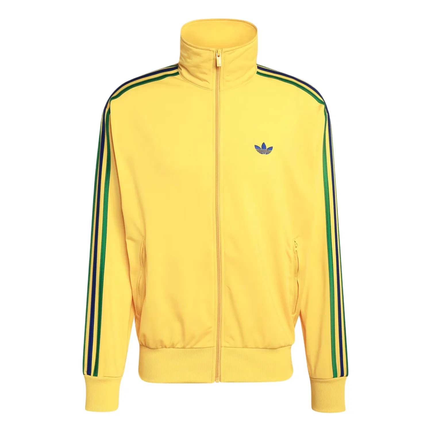 Куртка-трек Adidas Originals Firebird Track цвета Eqt Yellow/Green/Preppy Royal