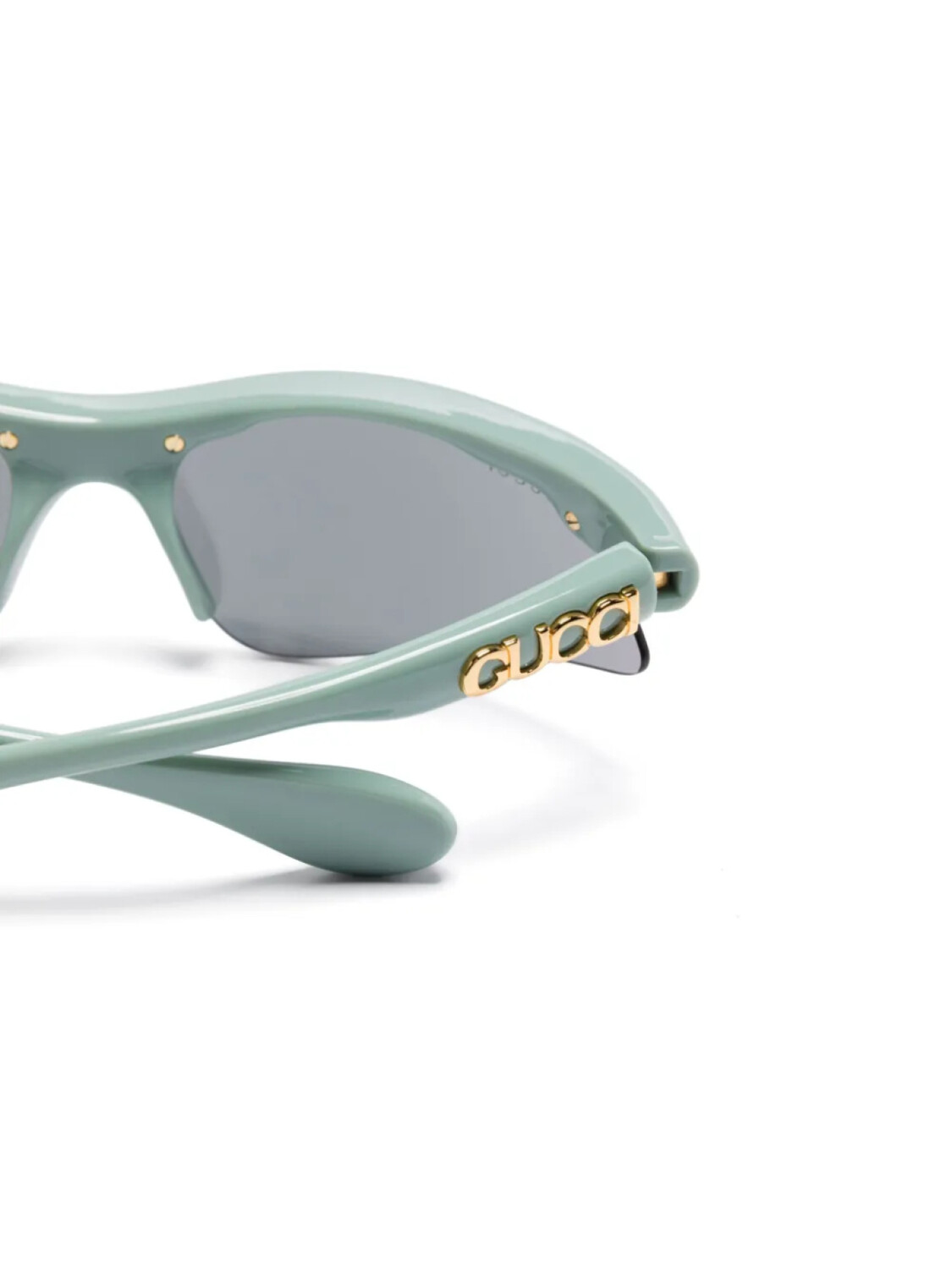 Солнцезащитные очки Gucci Eyewear с логотипом и буквами, зеленый — фото 3