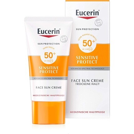 

Солнцезащитный крем для чувствительной защиты лица Spf 50+ 50 мл, Eucerin