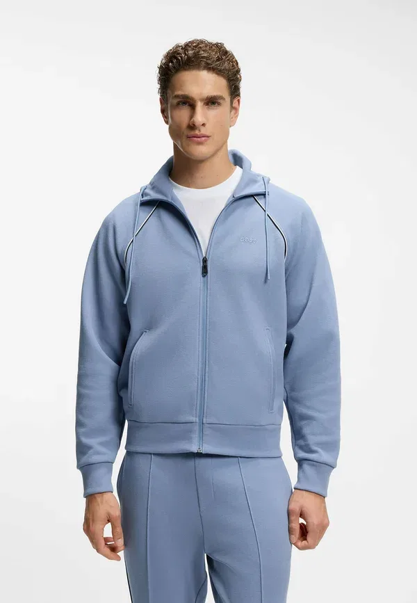 Толстовка на молнии Boss, Join Saggy Zip Up, светло-голубая