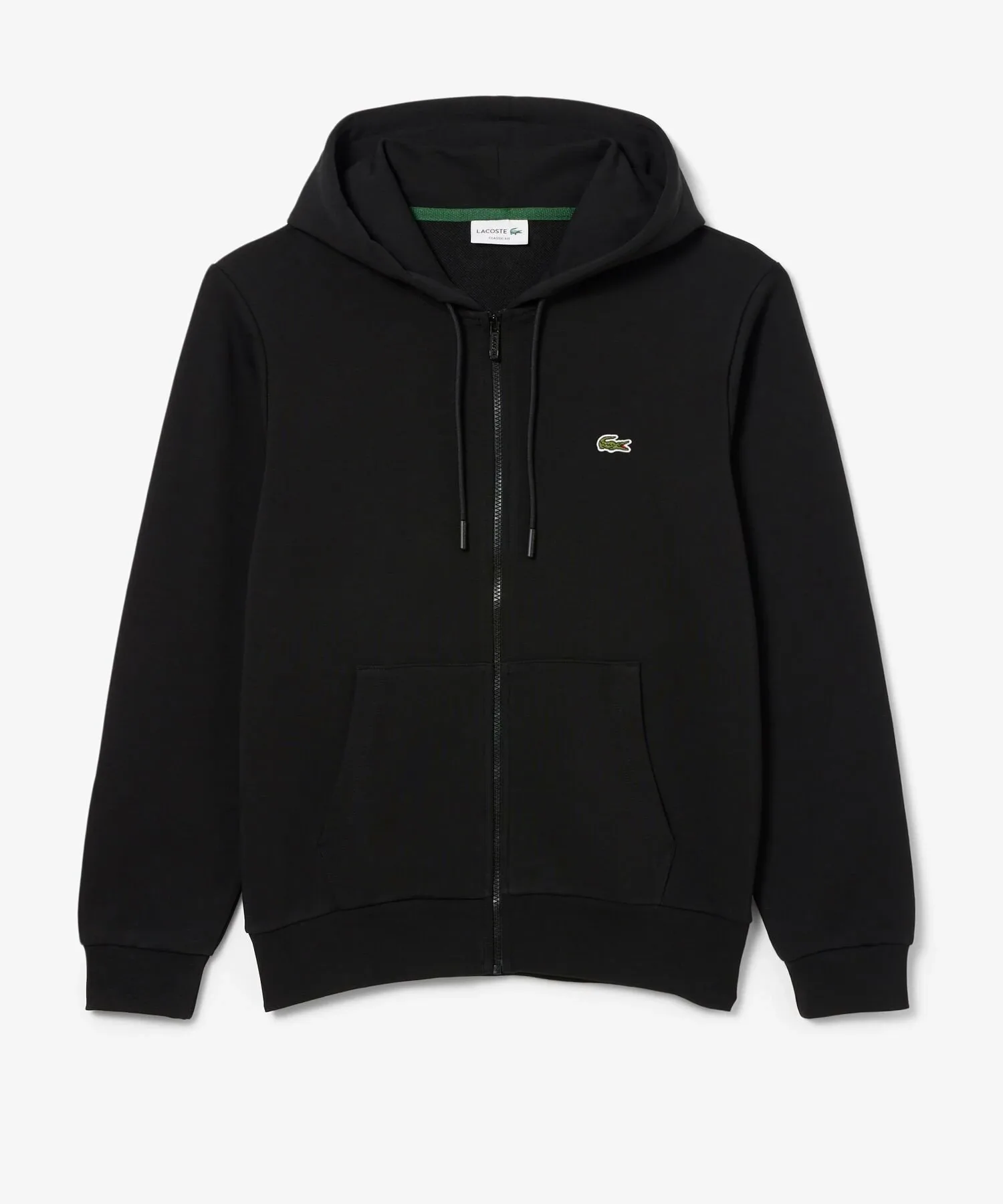 Толстовка с капюшоном на молнии Essential LACOSTE, Black
