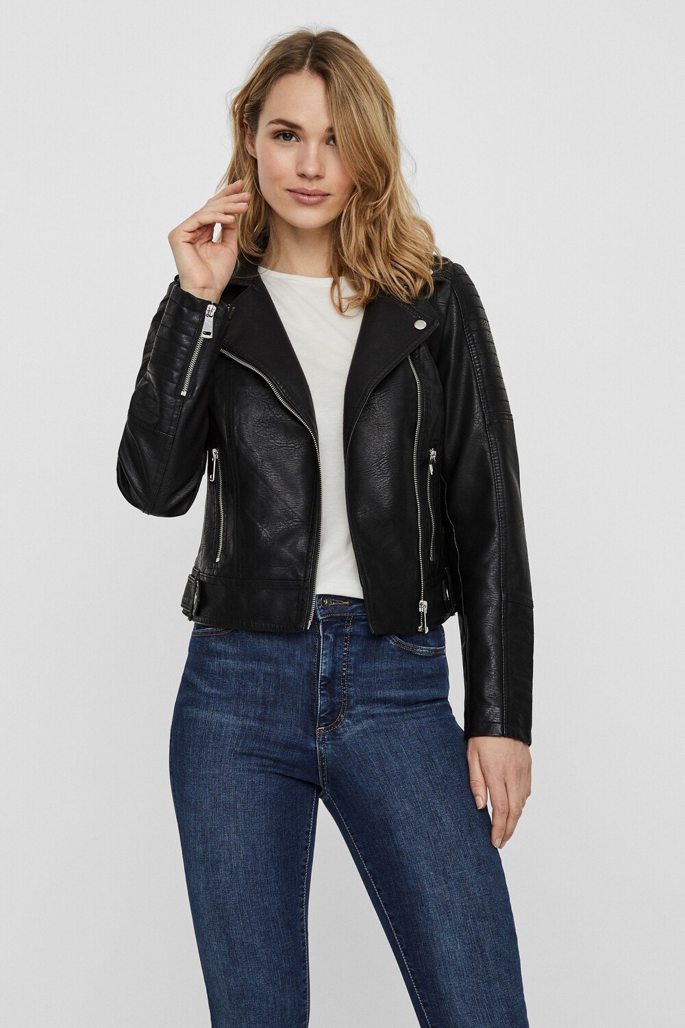 

Куртка из искусственной кожи Vero Moda, черный