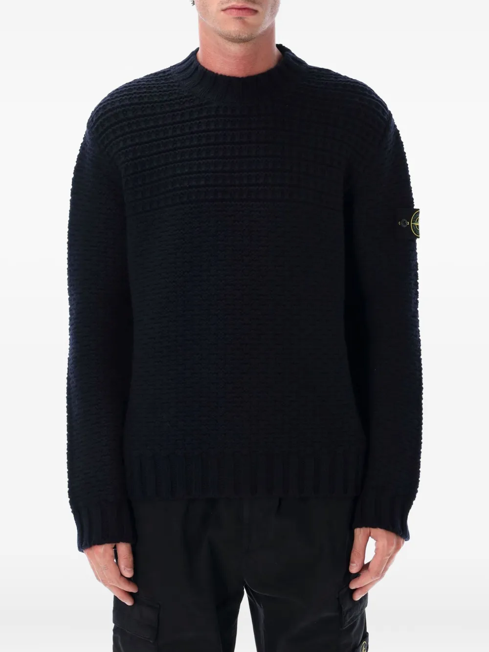 

Свитер с круглым вырезом Stone Island, синий