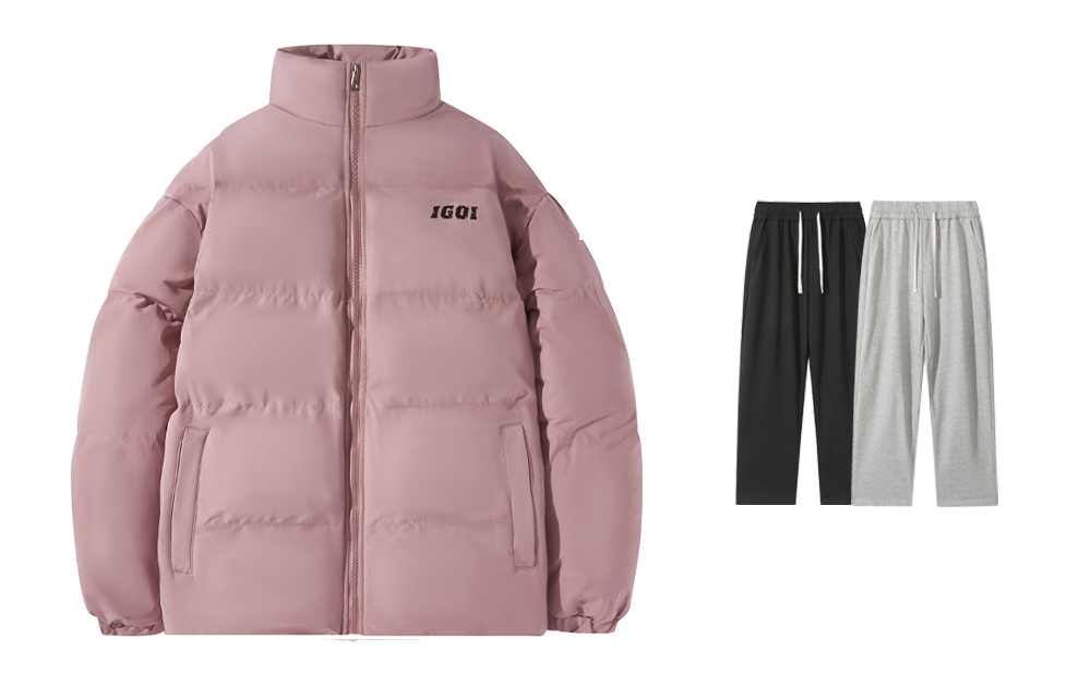 

IGOI Пуховик Unisex, Pink (Comes with A Random Branded Pants)