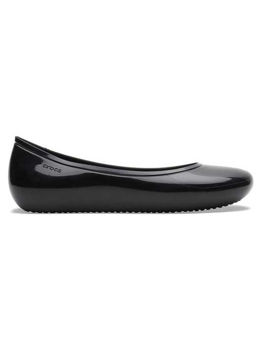 

Кроссовки Crocs BROOKLYN HIGH SHINE FLAT 209661, черный