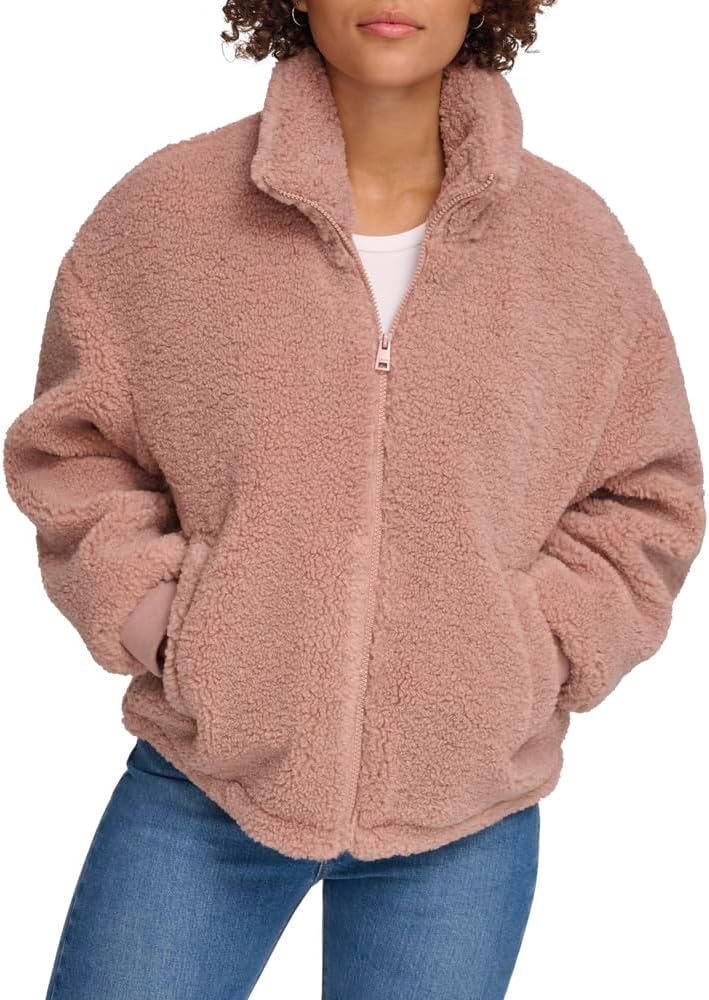 

Levi's Женская куртка на молнии из шерпы плюш, Mauve