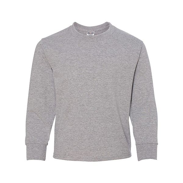 Футболка Dri-Power youth long sleeve 50/50 Jerzees, Royal — фото 2