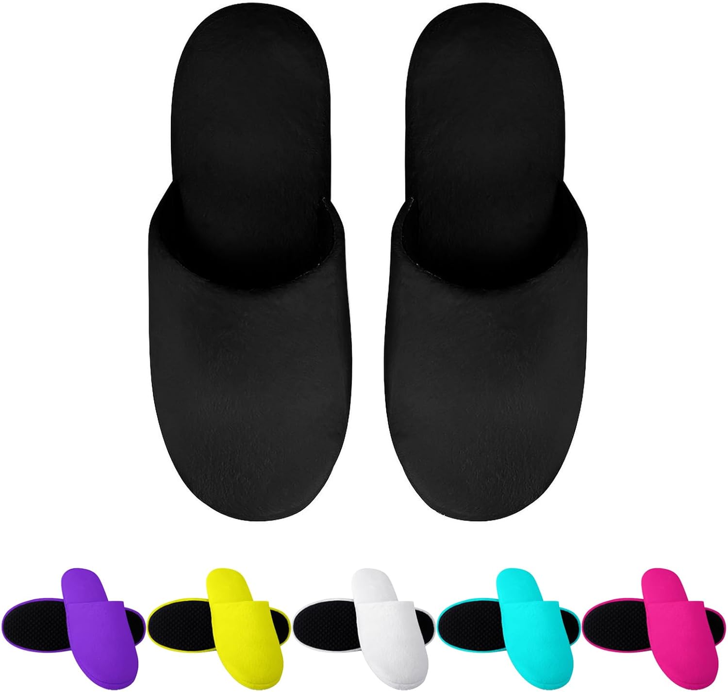 

Домашние тапочки Rtsaiuoi с возможностью нанесения фотографии и текста, логотипа и имени, мягкие, нескользящие, 7 размеров и 40 цветов, черный