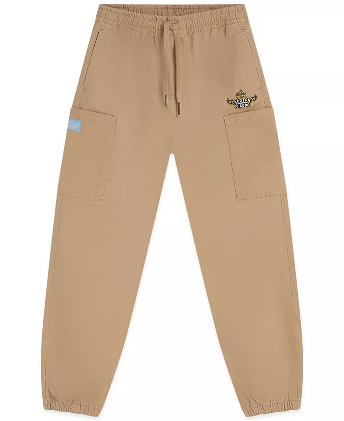 

Брюки карго джоггеры для мальчиков 8-16 лет Scotch & Soda, загар/бежевый