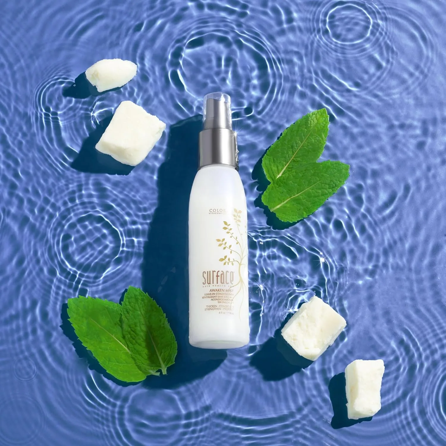 SURFACE Hair Awaken Mist - несмываемый кондиционер и средство для распутывания волос, придает объем, увлажняет и защищает, 113 мл — фото 3