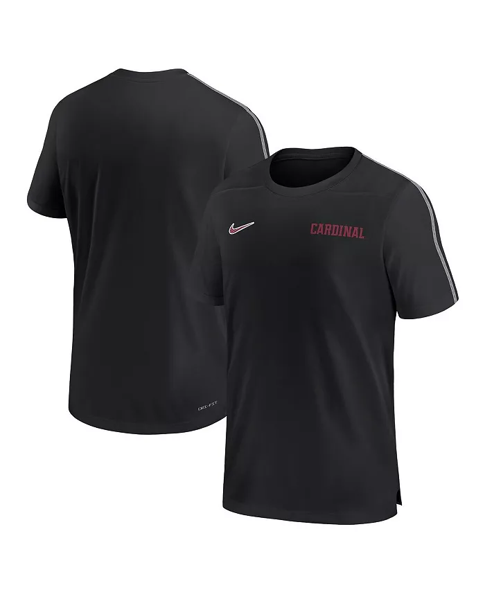 

Мужская черная футболка Stanford Cardinal 2024 Sideline Coach Performance T-shirt Nike