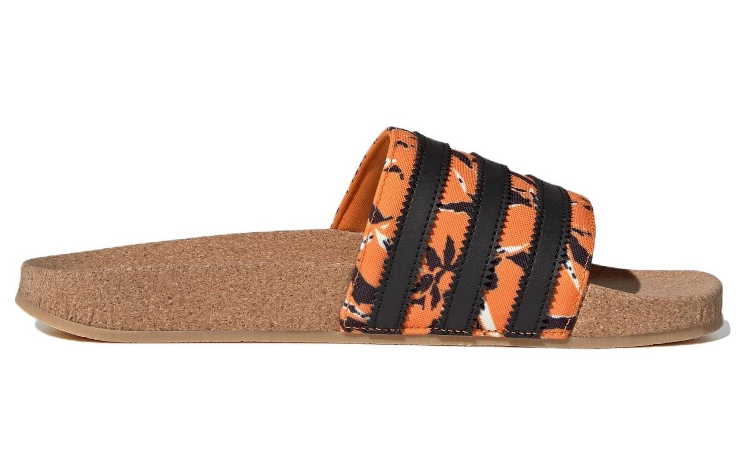 Шлепанцы и сланцы Adidas Originals Originals Adilette 'Bright Orange Core Black Gum' — фото 2