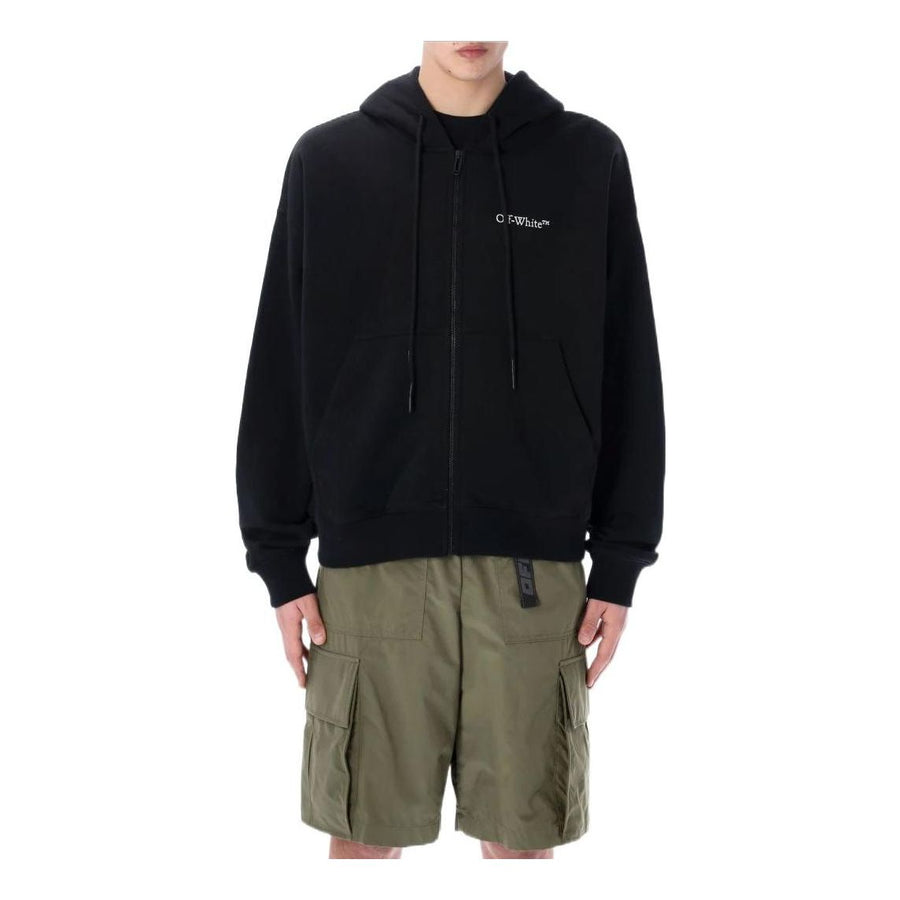 

Худи Men's Off-White Cotton Hooded Sports Black