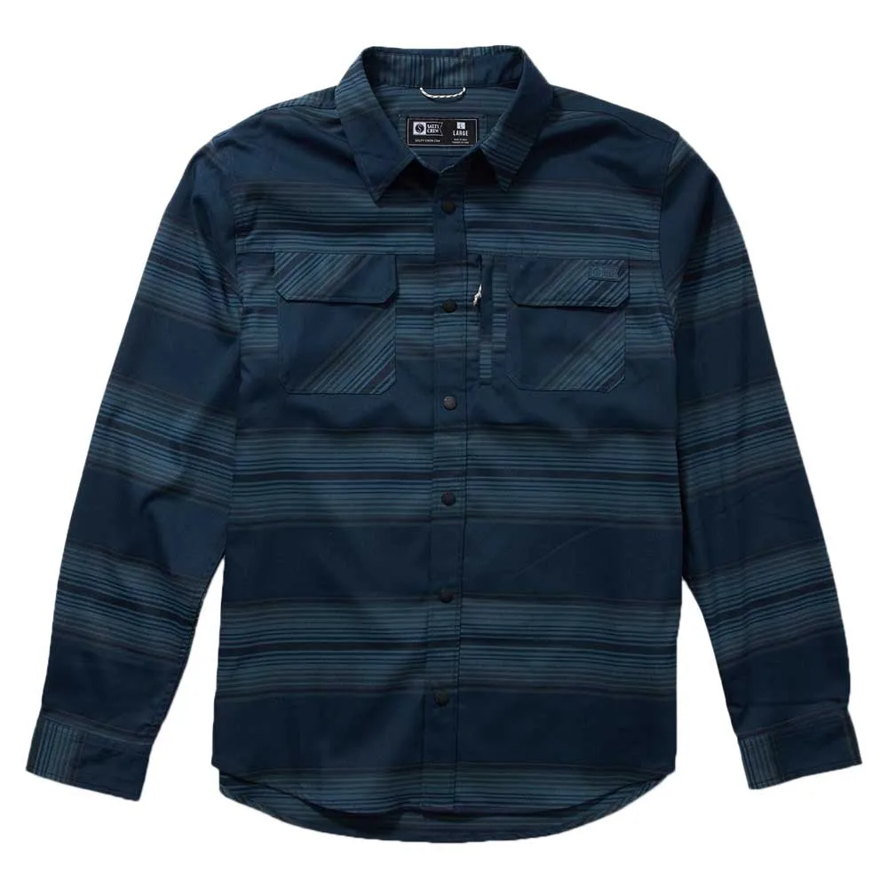 

Рубашка Salty Crew Fathom tech flannel, синий