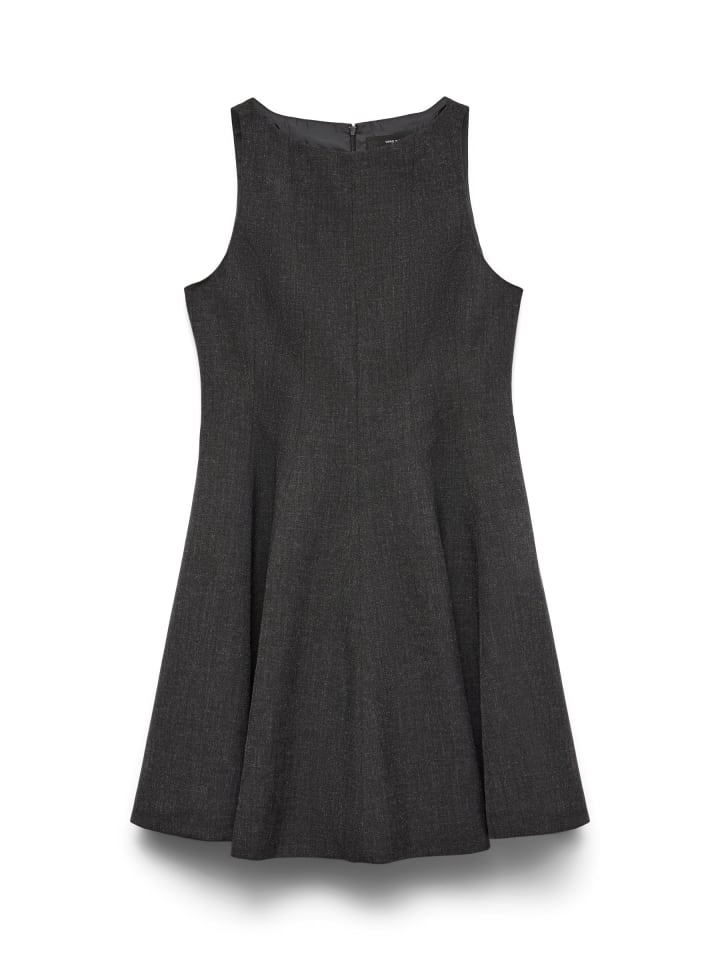 

Vero Moda Платье с баской темно-серого меланжевого цвета