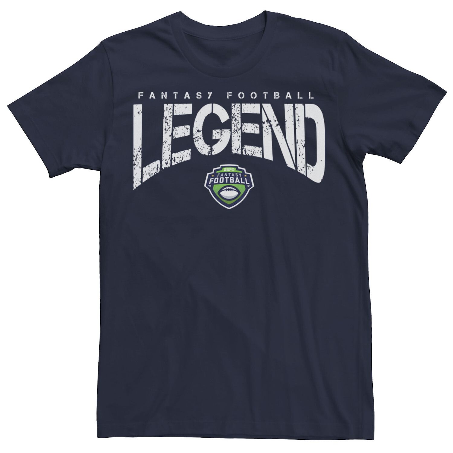 

Мужская футболка ESPN Fantasy Football Legend с текстом Licensed Character