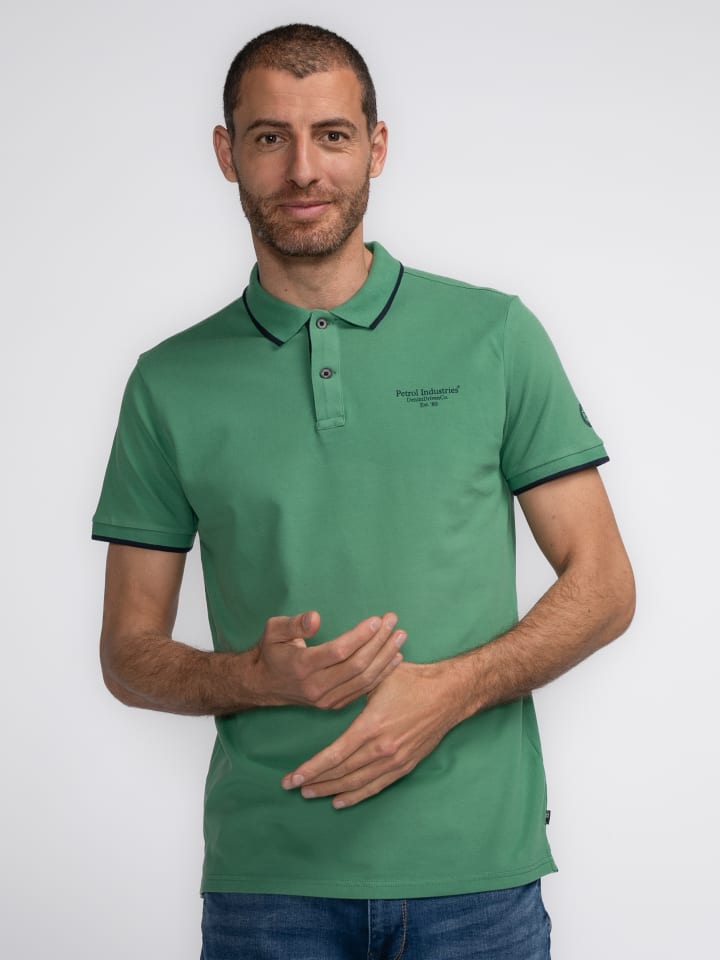 

Поло Petrol Industries Klassisches Poloshirt 35 years, зеленый