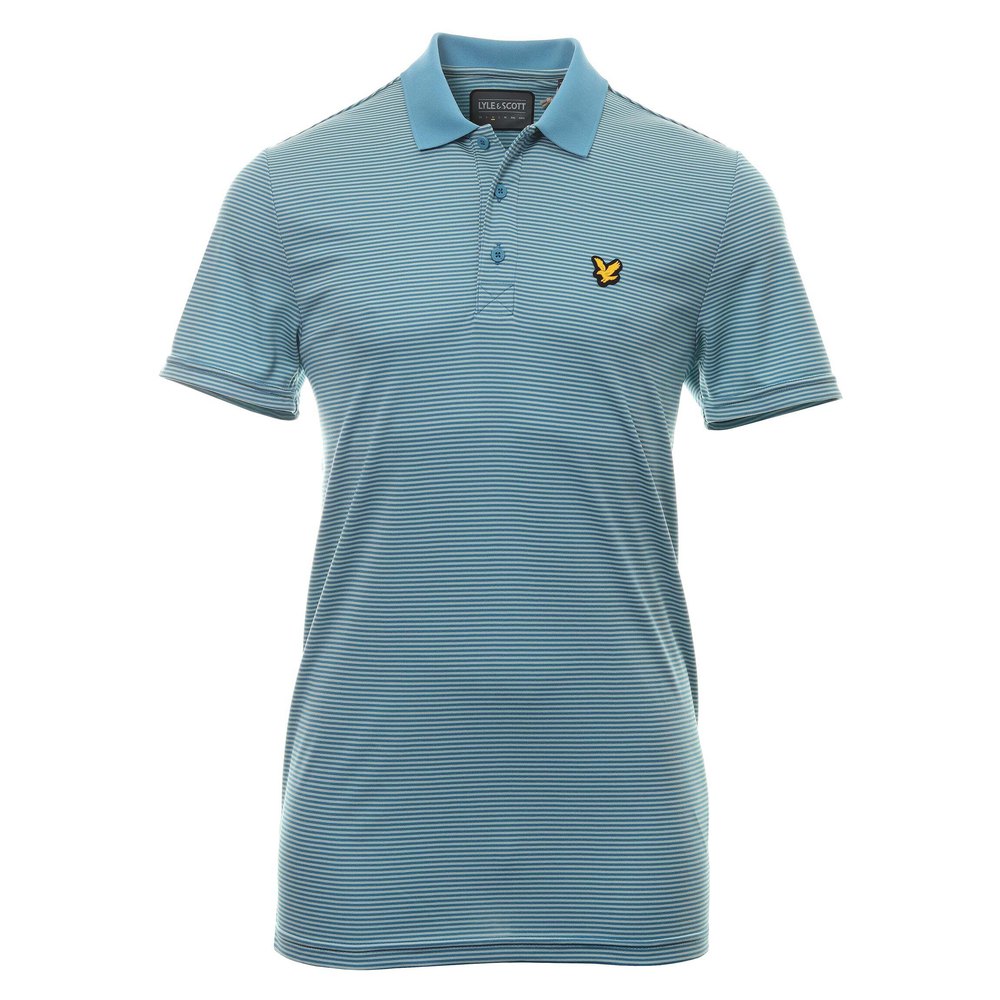 

Поло Lyle & Scott Light Microstripe, синий