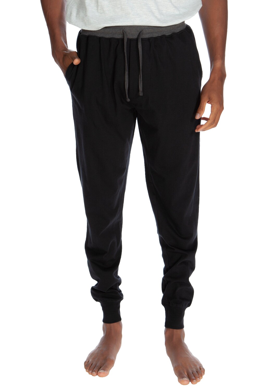

Джоггеры с контрастным поясом и манжетами Unsimply Stitched, цвет Black Grey