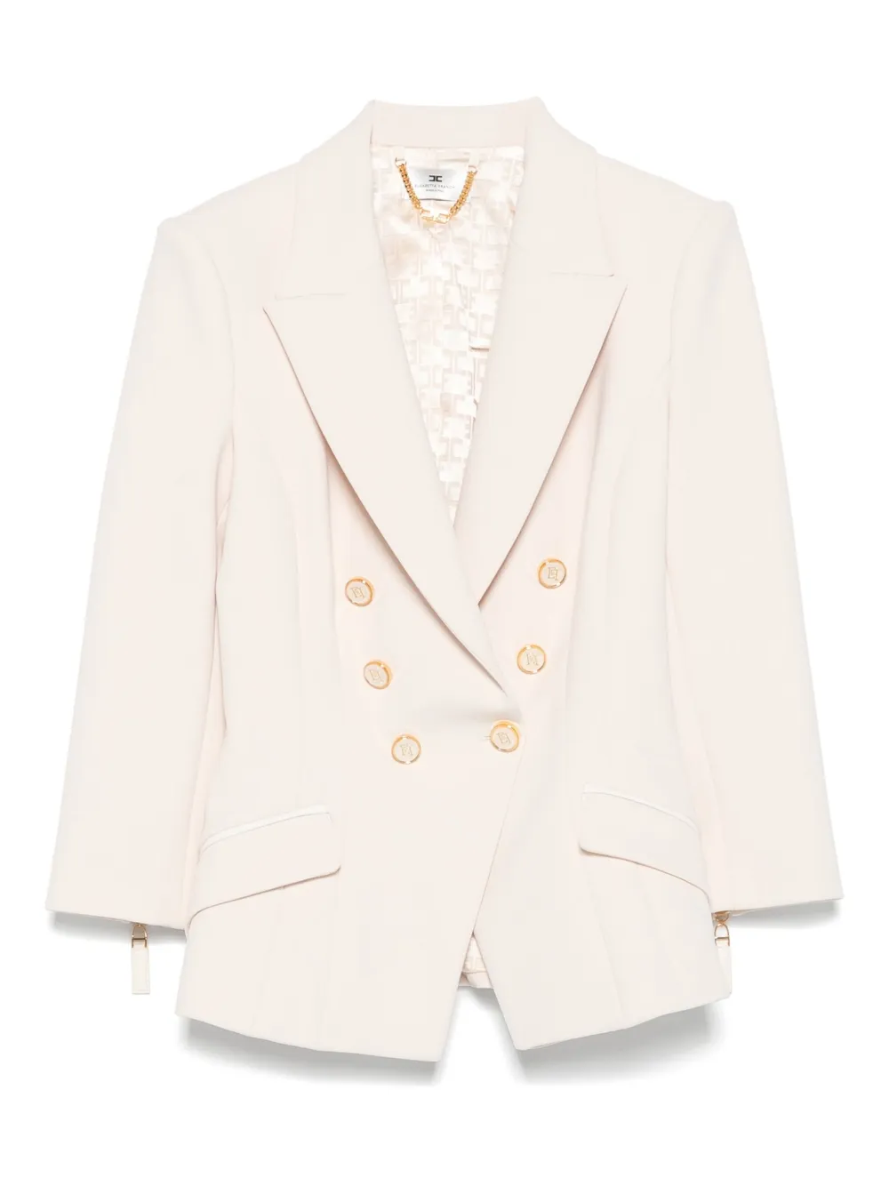 

Двубортный пиджак Elisabetta Franchi, нейтральный