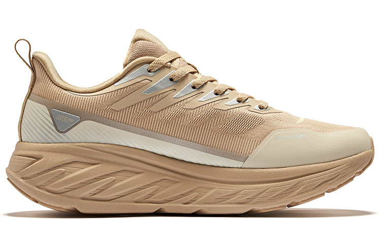 Прочные Дышащие Низкие Беговые Кроссовки Мужские Oat Warm Linen Erke — фото 2