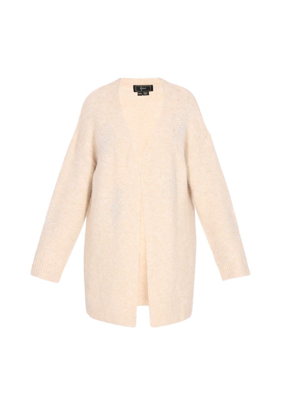 

Вязаное пальто faina, светло-бежевый