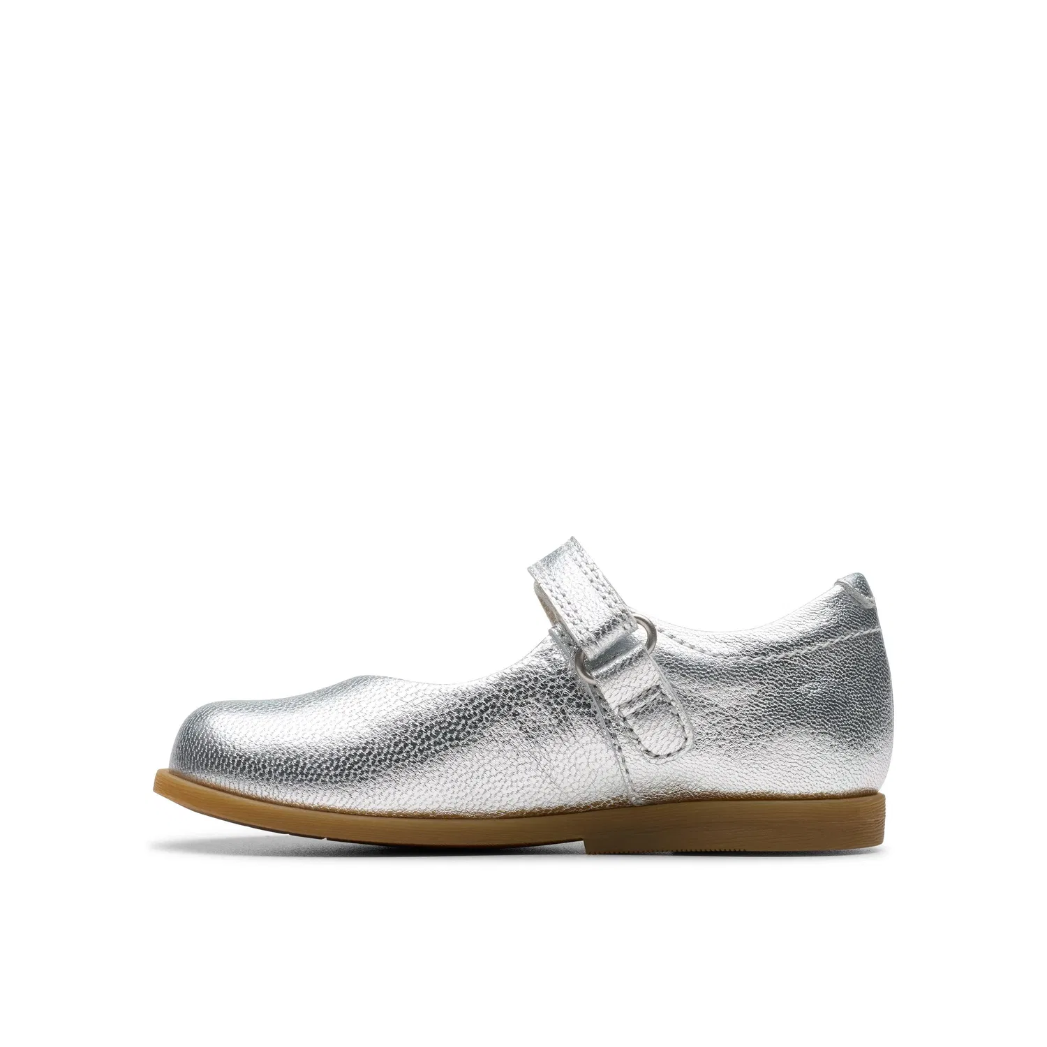 Туфли Mary Jane серебристые Clarks, золотой — фото 2