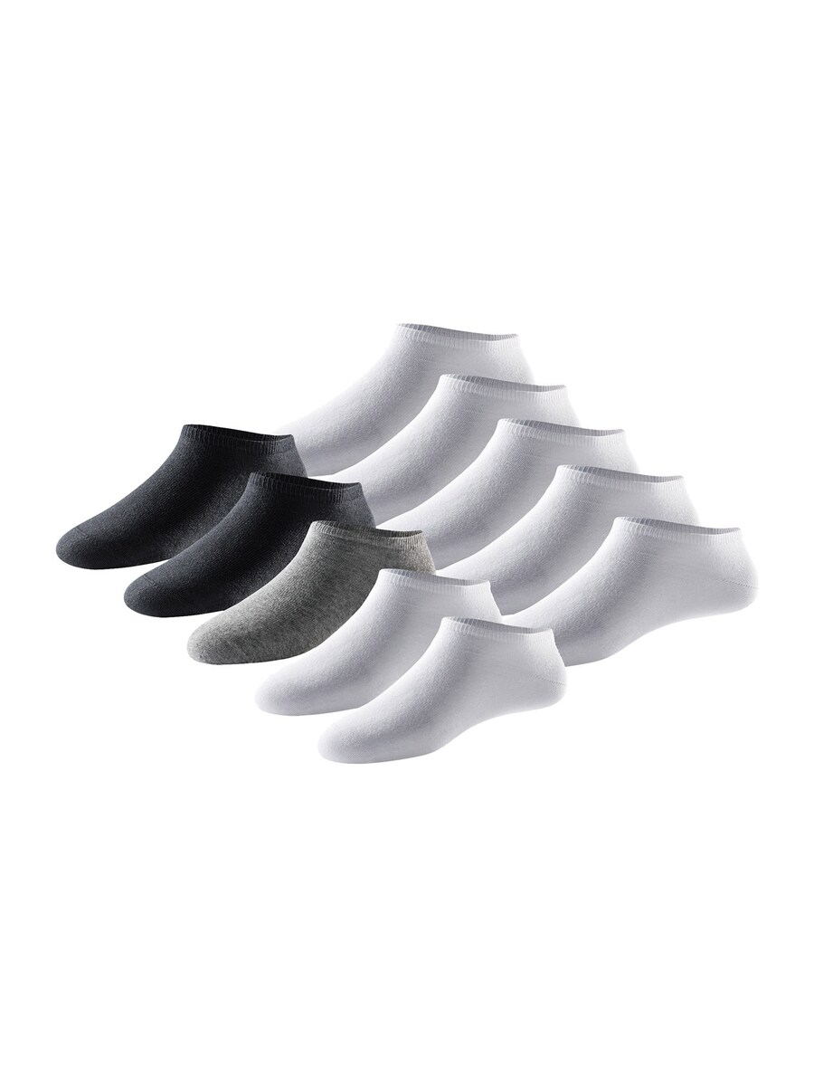

Носки до щиколотки SCHIESSER Bluebird, цвет Grey/Black/White