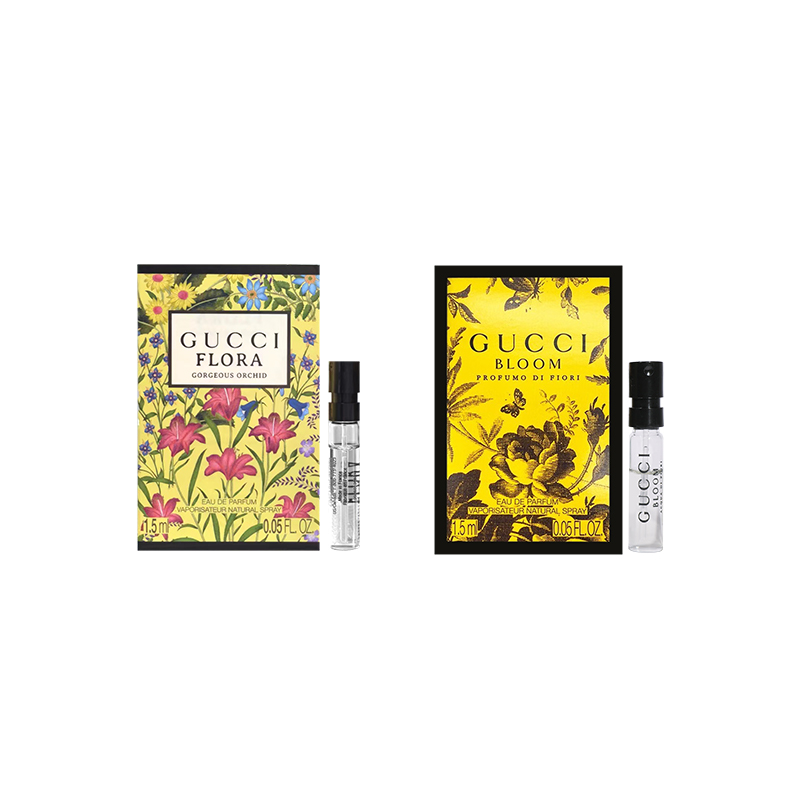 

Набор пробников духов Dreamy Gardenia/Dreamy Jasmine/Floral Delight, парфюмерная вода EDP 1,5 мл*2 GUCCI