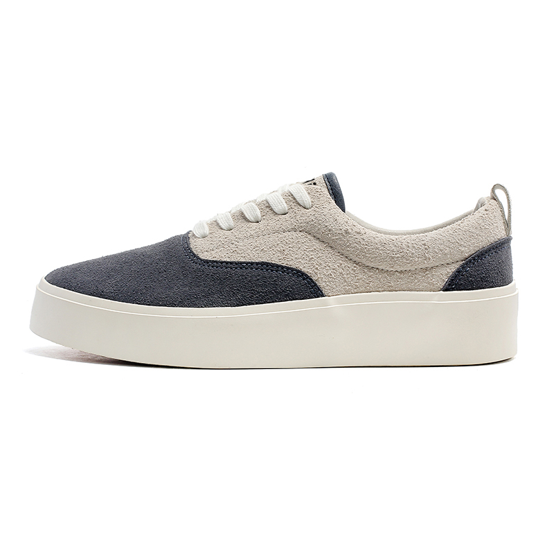 

NANJIREN Антискользящие и износостойкие низкие скейтерские кроссовки для мужчин с эффектом увеличения роста - бежево-голубые, цвет Beige Blue