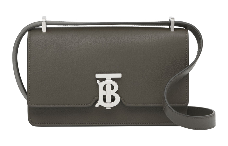 

Burberry Текстурированная кожаная сумка через плечо мужская армейского зеленого цвета