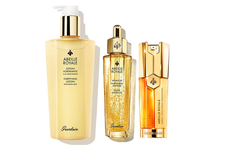 Набор из 3 восстанавливающих сывороток Imperial Bee Essence Restorative Essence Water с двойным эффектом для ухода за кожей, против морщин и старения Guerlain, emperor bee lifting & firming skin care three-piece set (3.0 restoring honey) — фото 4