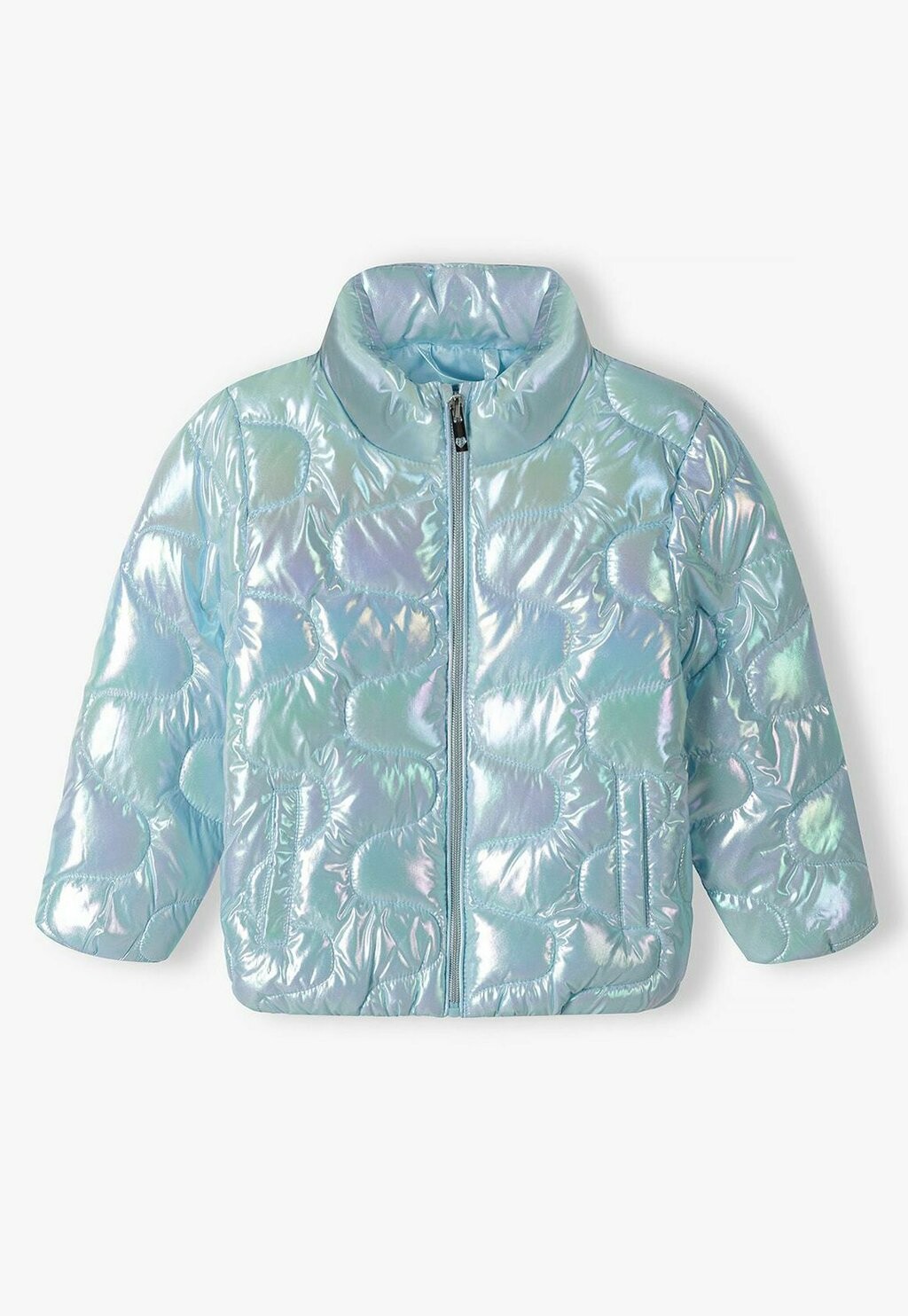 Куртка демисезонная SHINY PUFFER MINOTI, цвет light blue — фото 2