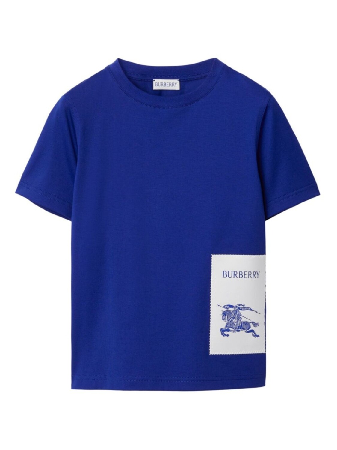 

Burberry Kids футболка с принтом Equestrian Knight, синий