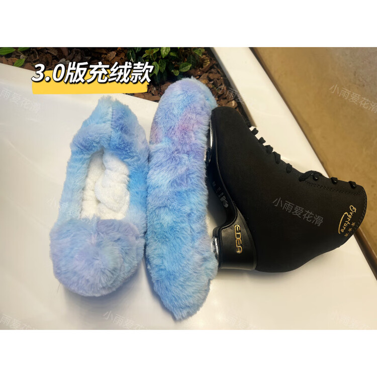 

EDEA DIY мягкий плюшевый держатель для лезвий фигурных коньков, впитывающий Sanrio, антицарапины, антиржавчина, защитный чехол, 1 пара радужный синий без куклы, размер 29-38 (3.0 плюш)