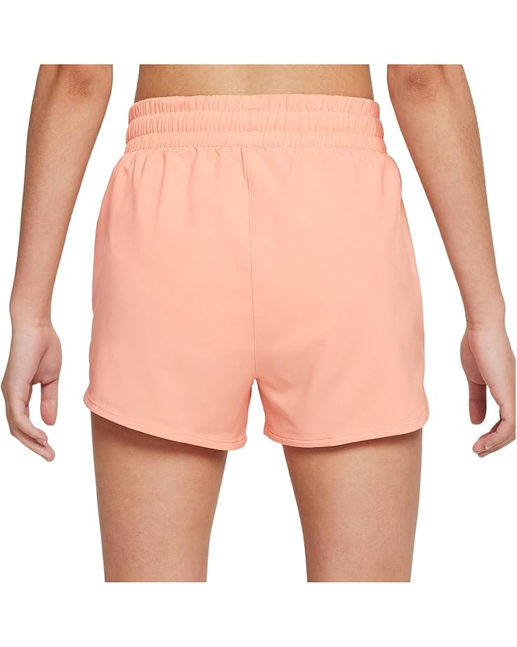 Шорты Nike Kids Dri-FIT One Woven High-Waisted Training Shorts, цвет Apricot Agate/White — фото 2