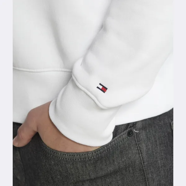Толстовка стандартного кроя с эмблемой h Tommy Hilfiger, белый — фото 4