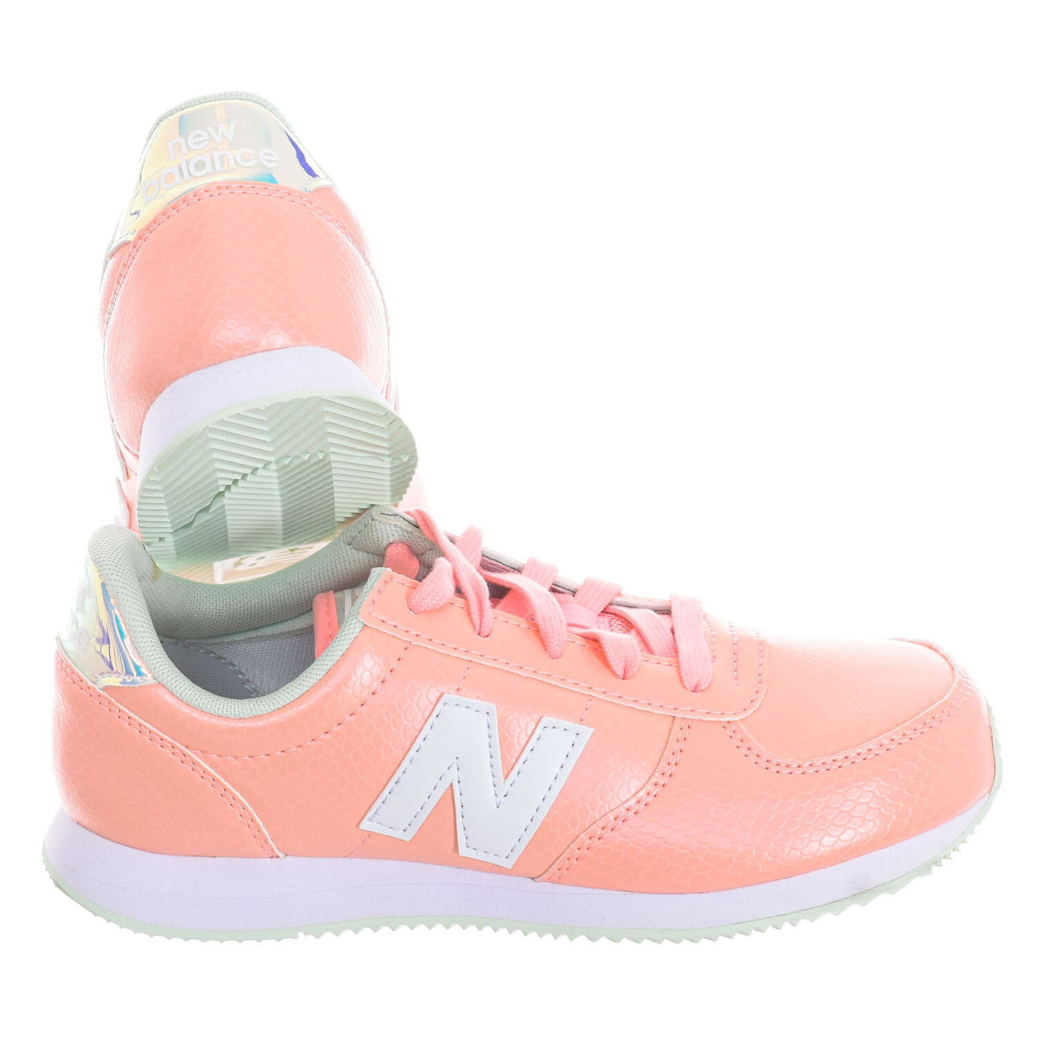 Спортивные туфли на шнуровке yc220 New Balance, оранжевый — фото 2