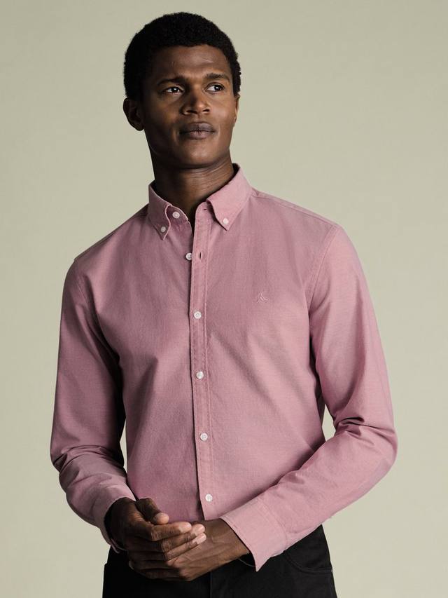 

Хлопковая оксфордская рубашка Regular Fit Charles Tyrwhitt, Dark Pink