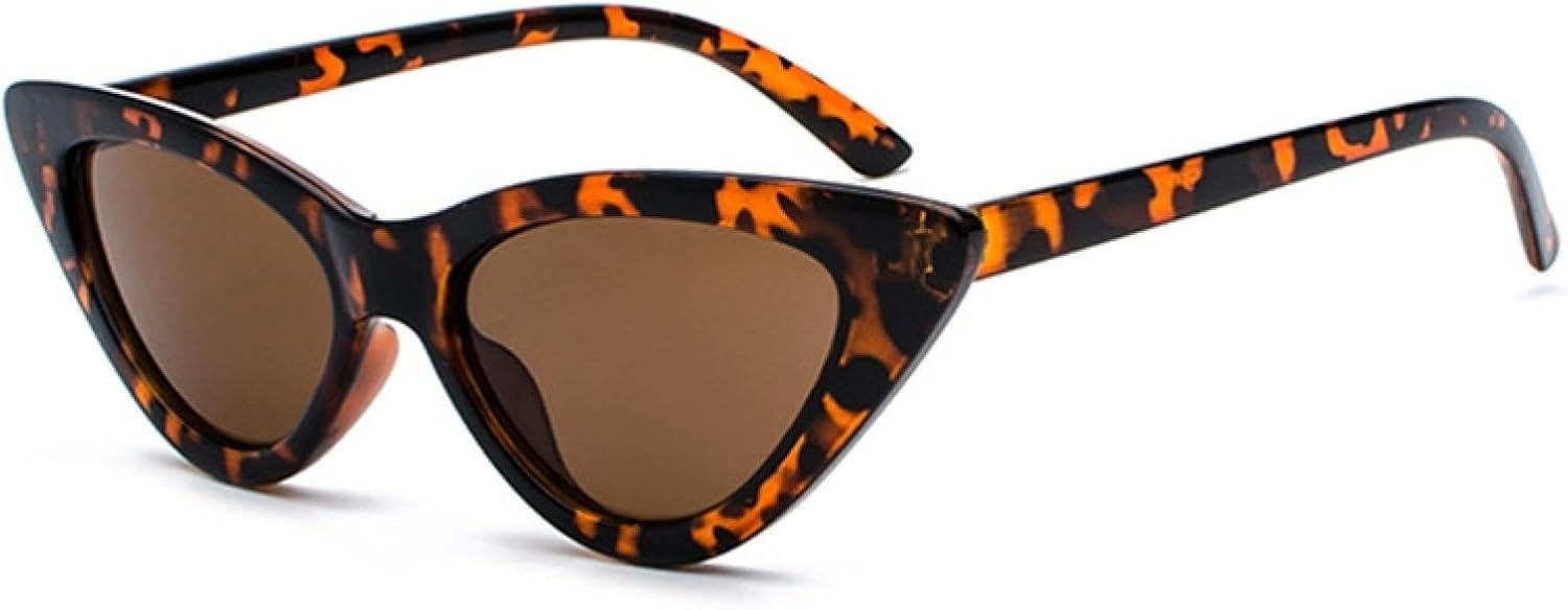 

Солнцезащитные очки с защитой UV400 | Маленький размер, цвет «кошачий глаз», яркие линзы | для женщин и мужчин, для занятий спортом на открытом воздухе и вождения DSVIGF, Leopard Tea