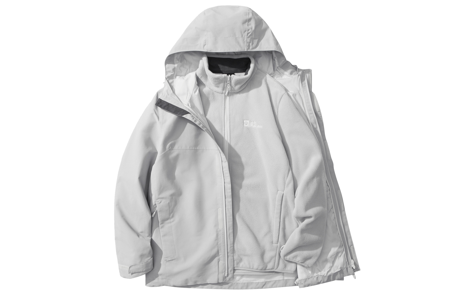 

JACK WOLFSKIN Водостойкая ветрозащитная дышащая ветровка Men's, Downpour Gray/6920