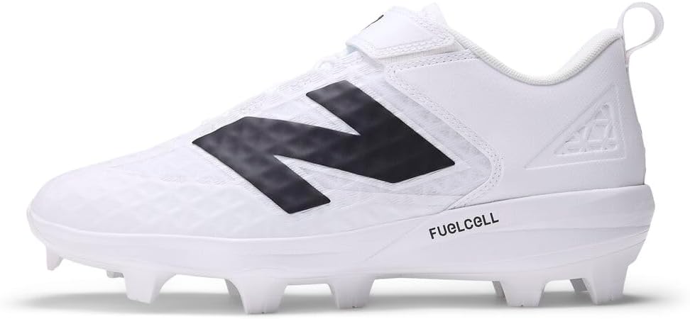 Бейсбольные кроссовки New Balance Men's FuelCell 4040 V8 с формованной подошвой, белый/черный — фото 2
