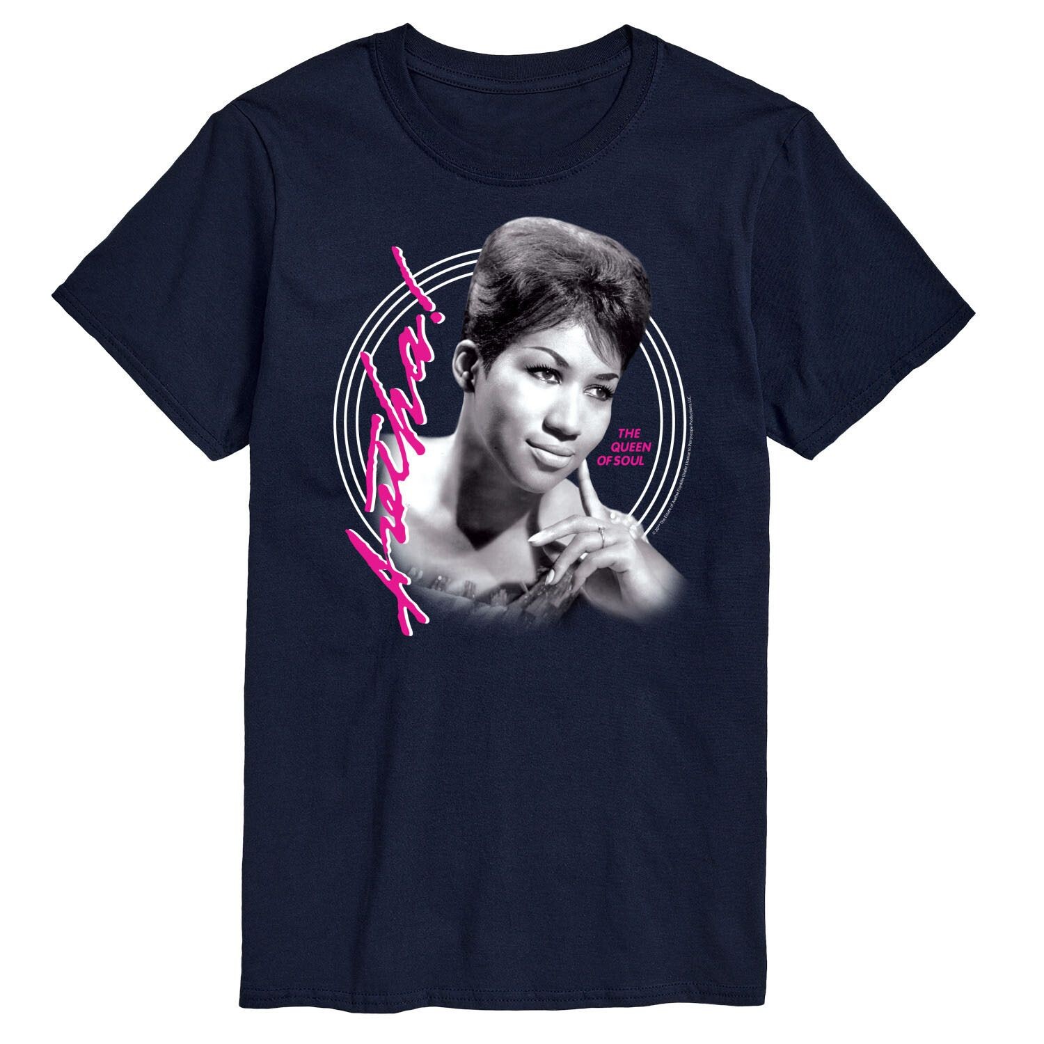 

Футболка Big & Tall Aretha Franklin Queen Of Soul License, синий