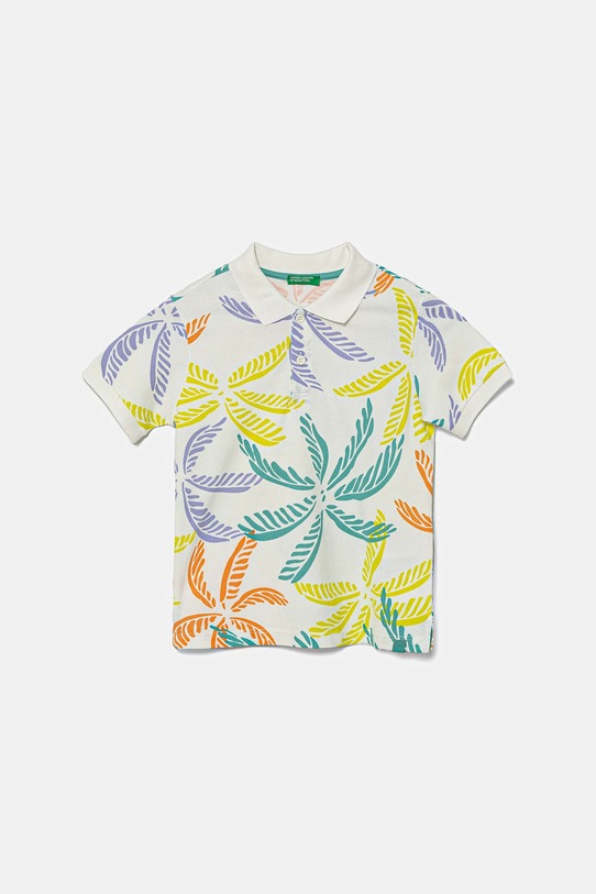 

Хлопковая детская поло United Colors Of Benetton, белый