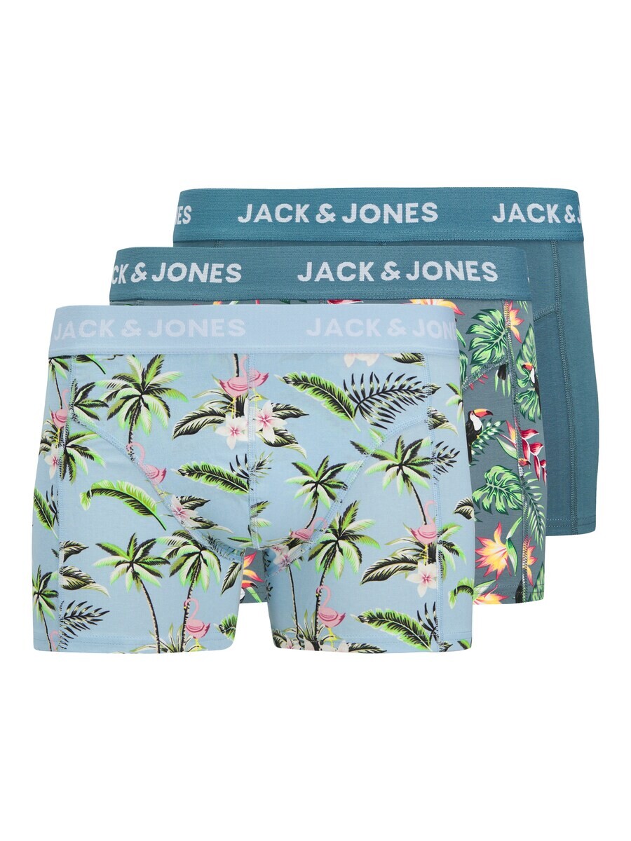 

Трусы JACK & JONES Boxer shorts JACFlower BIRD, цвет smoke blue/light blue