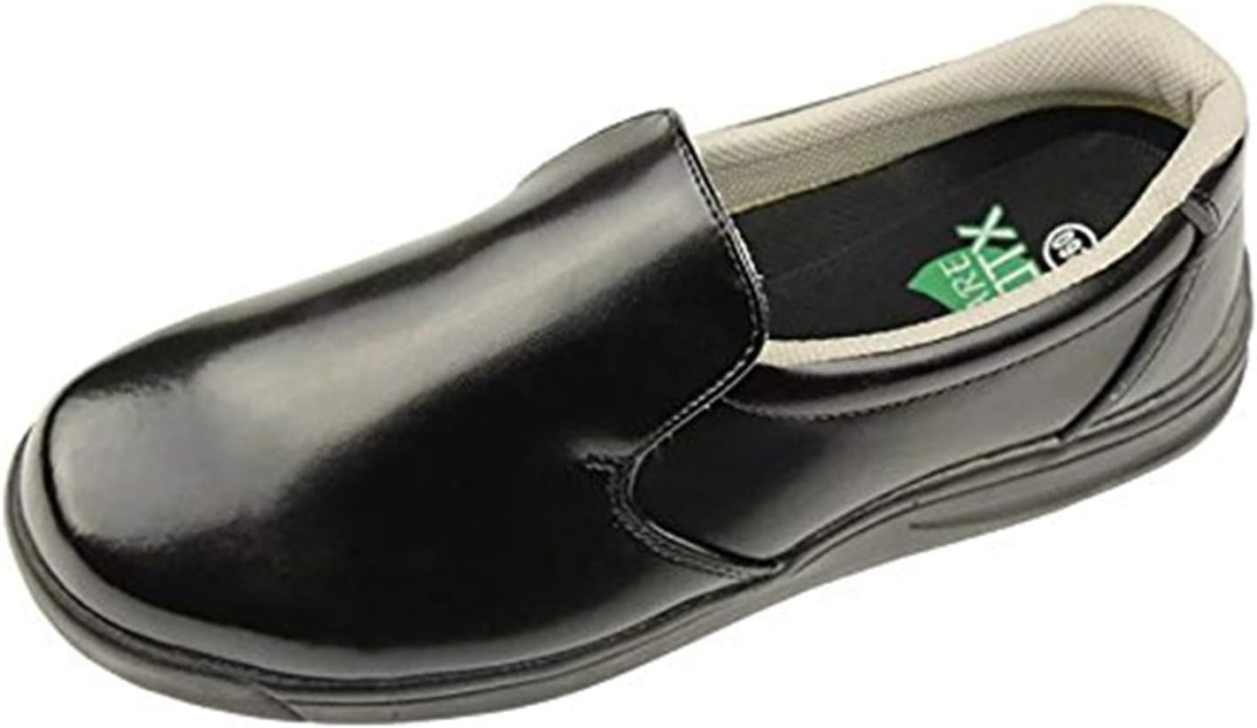 

Мужские туфли DDTX Slip маслостойкие, черно-белые, скользящие